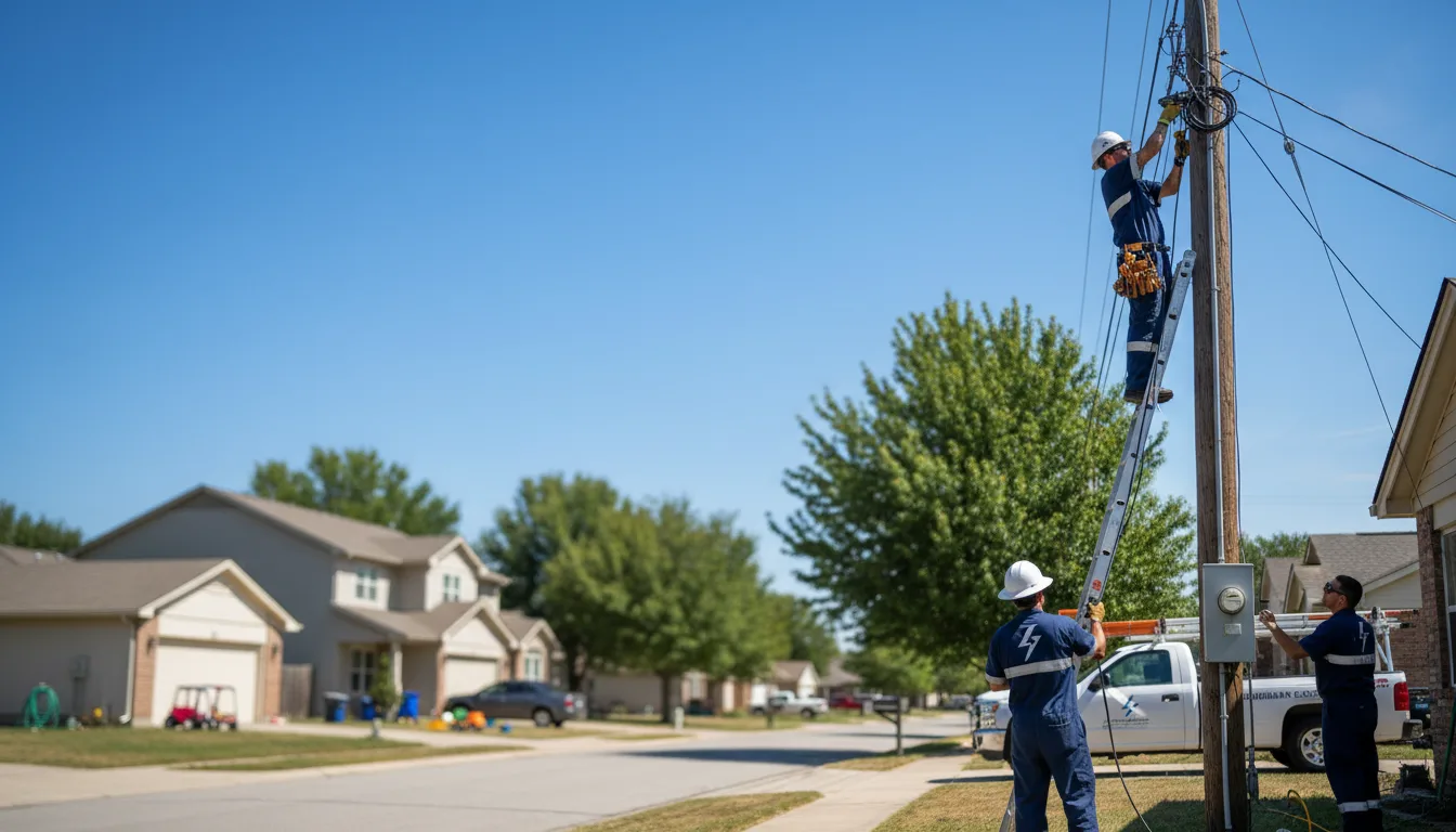 Residential electrician providing installation services in Bruceville, TX